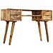 Scrivania In Legno Massello Di Mango 115x47x76 Cm - Foto miniatura 5