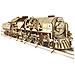Puzzle in Legno 3D - Treno a Vapore V-Express con Tender Kit di Costruzione - 538 Pezzi    - Foto miniatura 2