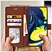 Custodia Galaxy A80 Portafoglio Supporto Video Cover Soft Touch - Marrone - Foto miniatura 5