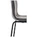 Sgabello Bar Hoover in Tessuto I Sgabello Alto Design 4 Gambe in Metallo I Sedia Sgabello Impilabile con Schienale I Sgabello Bancone H 76 CM Grigio Chiaro Base Nero - Foto miniatura 5
