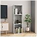 Libreria /Mobile TV Grigio Cemento 36x30x114cm Legno Multistrato - Foto miniatura 1