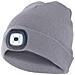 Capellino Con Luce Frontale Torcia Led Ricaricabile Grigio Chiaro - Foto miniatura 2