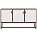 Credenza A 3 Ante In Legno Chiaro E Bianco Nueva - Foto miniatura 9