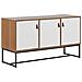 Credenza A 3 Ante In Legno Chiaro E Bianco Nueva - Foto miniatura 12