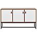 Credenza A 3 Ante In Legno Chiaro E Bianco Nueva - Foto miniatura 6