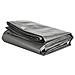 Pe Incatramata Impermeabile Di Copertura Heavy Duty Tarp Foglio Con Occhielli Per Mobili Da Giardino Hutch Trampolino Legno Automobile Camping O Gardening - 2x3m 6.5x10ft 180g M Grigio - Foto miniatura 2