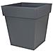 Vaso Quadrato Tuscany - 50 Cm - 87 L - Grigio Antracite - Foto miniatura 3