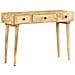 Tavolo Consolle 115x35x76 Cm In Legno Massello Di Mango - Foto miniatura 1