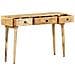 Tavolo Consolle 115x35x76 Cm In Legno Massello Di Mango - Foto miniatura 4