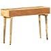 Tavolo Consolle 115x35x76 Cm In Legno Massello Di Mango - Foto miniatura 7