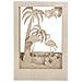 Cornice Decorativa In Legno Con Modello 3d - 20 X 30 X 6,7 Cm - Flamingo - Foto miniatura 1