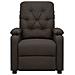 Poltrona Reclinabile Marrone Scuro In Tessuto - Foto miniatura 3