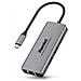 Replicatore di Porte e Docking Station per Notebook PD200A Cablato 3x USB 3.2 / HDMI / LAN + Power Delivery 85W - Grigio - Foto miniatura 3