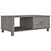 Tavolino Grigio Chiaro 100x55x35 Cm In Legno Massello Di Pino - Foto miniatura 2