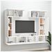 Set Di Mobili Porta Tv 6 Pz Bianco In Legno Multistrato - Foto miniatura 3