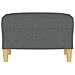 Poggiapiedi Grigio Scuro 60x50x41 Cm In Tessuto - Foto miniatura 3
