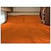 Lenzuolo Sopra Cordonetto Camper Roulotte 100% Cotone Personalizzabile Tinta Unita Matrimoniale Arancio - Foto miniatura 1