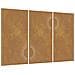 Decorazioni Muro Da Giardino 3 Pz 105x55 Cm Sole Acciaio Corten - Foto miniatura 2