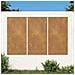 Decorazioni Muro Da Giardino 3 Pz 105x55 Cm Sole Acciaio Corten - Foto miniatura 1