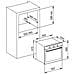 Forno Elettrico da Incasso GFT64AN-S3 Capacità 64 L Multifunzione Ventilato Potenza 2650 W Colore Antracite - Foto miniatura 4