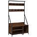 Appendiabiti Con Porta Scarpe Rovere Marrone 100x41x184 Cm - Foto miniatura 2