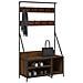 Appendiabiti Con Porta Scarpe Rovere Marrone 100x41x184 Cm - Foto miniatura 3
