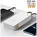 Powerbank 20000mah Usb + Usb-c 15w Design Compatto, Bianco - Foto miniatura 5