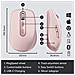 Mouse MX ovunque 3S Ottico 6 Tasti 8000 DPI Colore Rosa - Foto miniatura 5