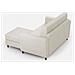 Divano Yasel 2 Posti (due Sedute Da 60cm) + Pouf Misure Esterne L. 152 P. 155 Colore Latte - Foto miniatura 5