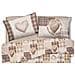 Copripiumino Sacco Piumone Pensieri Delicati Cotone Disegno Love Mountain Singolo Beige - Foto miniatura 3