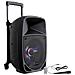Sistema Audio Mobile 300W LED Bluetooth / USB Colore Nero - Foto miniatura 1