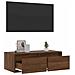 Mobile Porta TV con Luci LED Rovere Marrone 75x35,5x25 cm - Foto miniatura 6