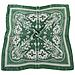 Elegante Sciarpa Quadrata Paisley - 70x70cm Blu Navy   Green - Foto miniatura 2