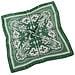 Elegante Sciarpa Quadrata Paisley - 70x70cm Blu Navy   Green - Foto miniatura 3