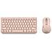 FANTASY (QUERTY, ES) tastiera Mouse incluso Universale RF senza fili + Bluetooth QWERTY Spagnolo Rosa - Foto miniatura 1
