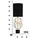 Lampada Da Tavolo Mf134 - Nero - Metallo - 22,5x22,5x65 Cm - Foto miniatura 7