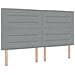 Testiera Design Lines Grigio Chiaro 180 cm Tessuto - Foto miniatura 1