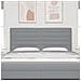 Testiera Design Lines Grigio Chiaro 180 cm Tessuto - Foto miniatura 3