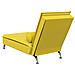 Chaise Longue Massaggi con Cuscino a Rullo Giallo in Velluto - Foto miniatura 6