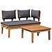 Set di Panchine da Giardino in Legno Massello di Teak - Foto miniatura 1
