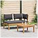 Set di Panchine da Giardino in Legno Massello di Teak - Foto miniatura 2