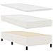 Letto Box Spring con Materasso Crema 100x200 cm Tessuto Corduroy - Foto miniatura 6