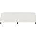 Letto Box Spring con Materasso Crema 100x200 cm Tessuto Corduroy - Foto miniatura 8