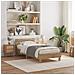 Letto con Luci LED Rovere Artigianale 75x190 cm Legno Ingegnerizzato - Foto miniatura 2