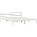 Struttura Letto  con Testiera Bianco 180x210 cm Legno Massello Pino - Foto miniatura 3
