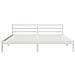 Struttura Letto  con Testiera Bianco 180x210 cm Legno Massello Pino - Foto miniatura 5
