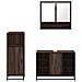 Set Mobili da Bagno 3 pz Rovere Marrone in Legno Multistrato - Foto miniatura 5