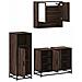 Set Mobili da Bagno 3 pz Rovere Marrone in Legno Multistrato - Foto miniatura 6