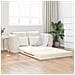 Divano a Letto 2-in-1 Panna 148x71x83 cm in Velour - Foto miniatura 2
