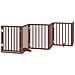 Cancello Cani Porta Pieghevole Marrone 9 Pannelli 450cm Pioppo - Foto miniatura 3
